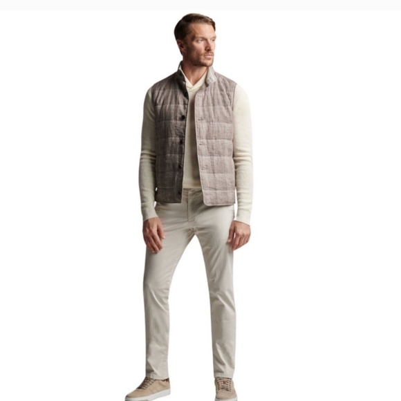 NEW Peter Millar Crown Crafted Agril  Journeyman Plaid Linen Wool Vest $600 2XL - Picture 8 of 16